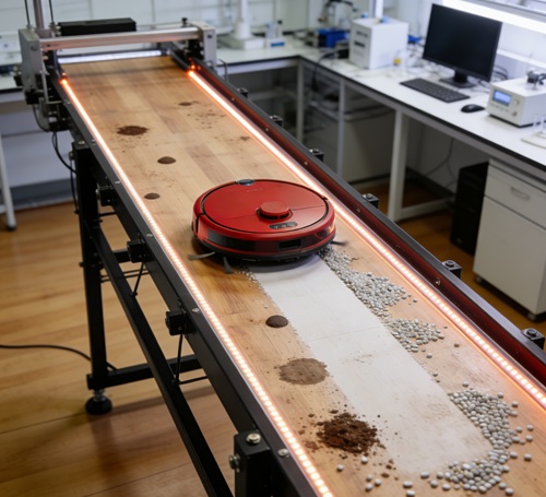 扫地机器人直线除尘测试台